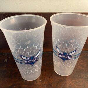 Charlotte Hornets NBA basketball Stadium cups set of 2 hornet's nest